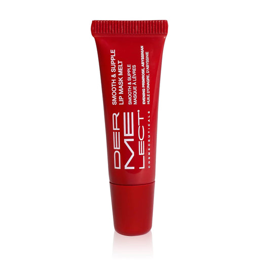 Dluxe Ave. Dermelect Smooth & Supple Lip Mask Melt Anti Aging Lip Balm Travel Size Hydrating & Replenishing for Dryness Chapped Lips Flakiness Cracked Skin 0.17 oz