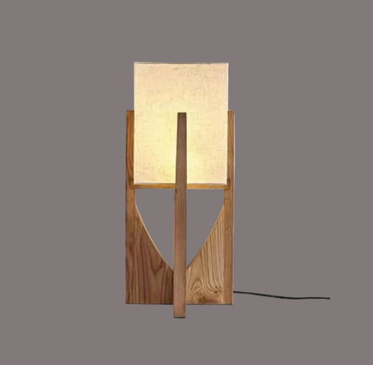Dluxe Ave. Solid Wood Floor Lamp with Adjustable Lighting