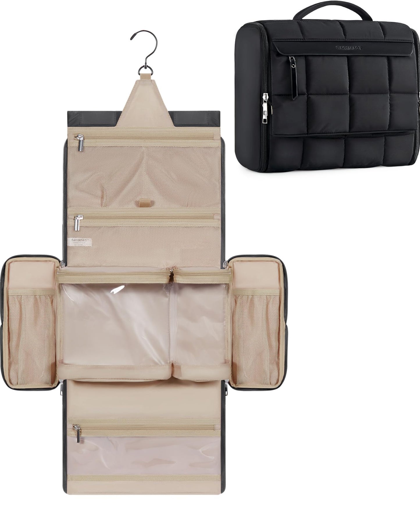 Dluxe Ave. Hanging Toiletry Bag/ (Black)