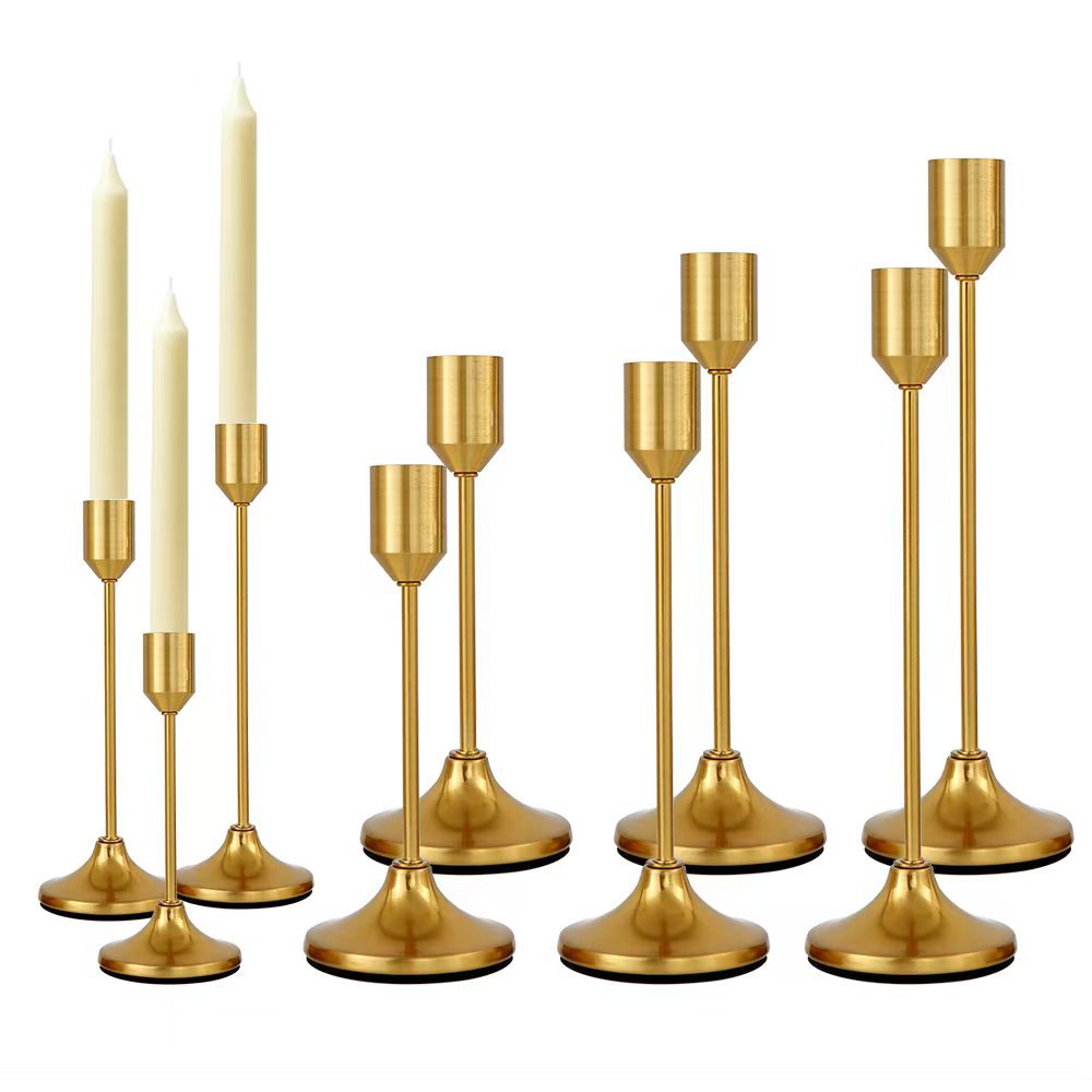 European-style metal candle holder