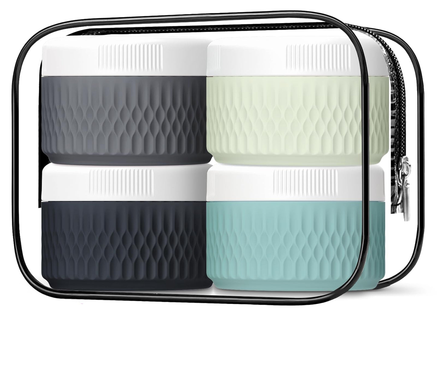 Dluxe Ave. Travel Containers for Toiletries/ BPA Free/ TSA Approved/ 2oz