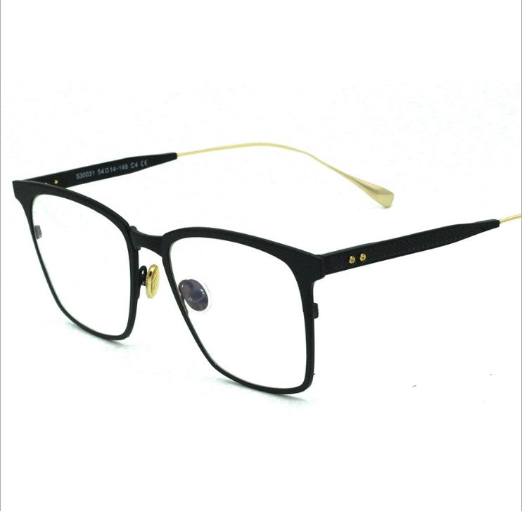 Trendy Square Metal Glasses Frame for Men and Women