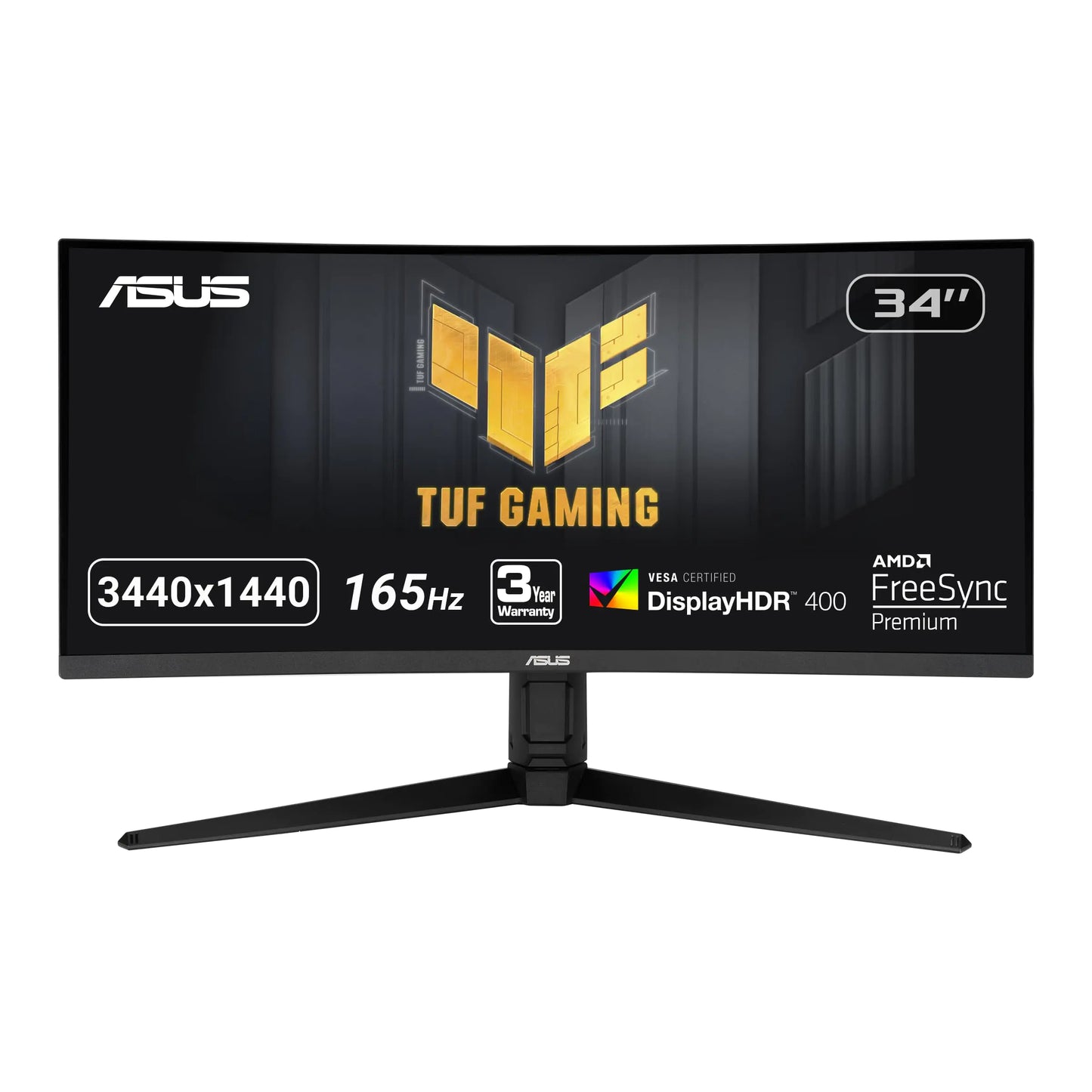Dluxe Ave. ASUS TUF 34 Inch Curved Gaming Monitor - WQHD (3440x1440) 165Hz