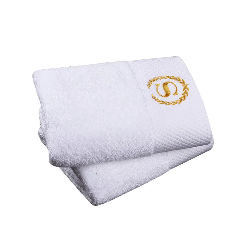 Dluxe Ave. Hotel Quality White Cotton Bath Towels for Spas and Inns
