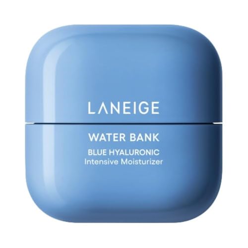 Dluxe Ave. LANEIGE Water Bank Blue Hyaluronic Intensive Moisturizer: Peptides Squalane Hydration Improve Elasticity Fortify Skins Moisture Barrier