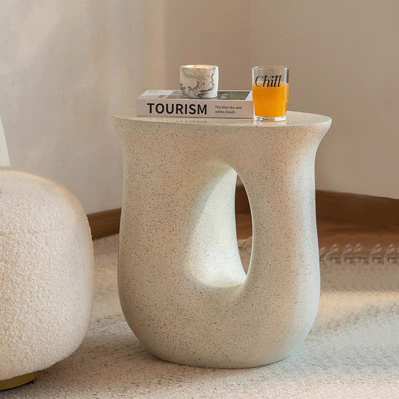 Creative Cream Style Side Table for Bedroom Living Room Sofa Coffee Table Light Luxury Simple French Style Small Apartment