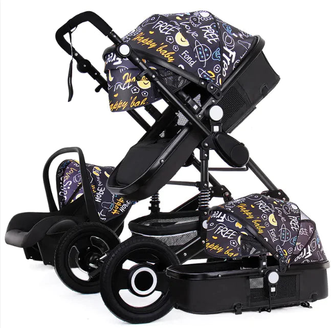 Dluxe Ave. High-View Foldable Stroller – Sit & Recline Comfort