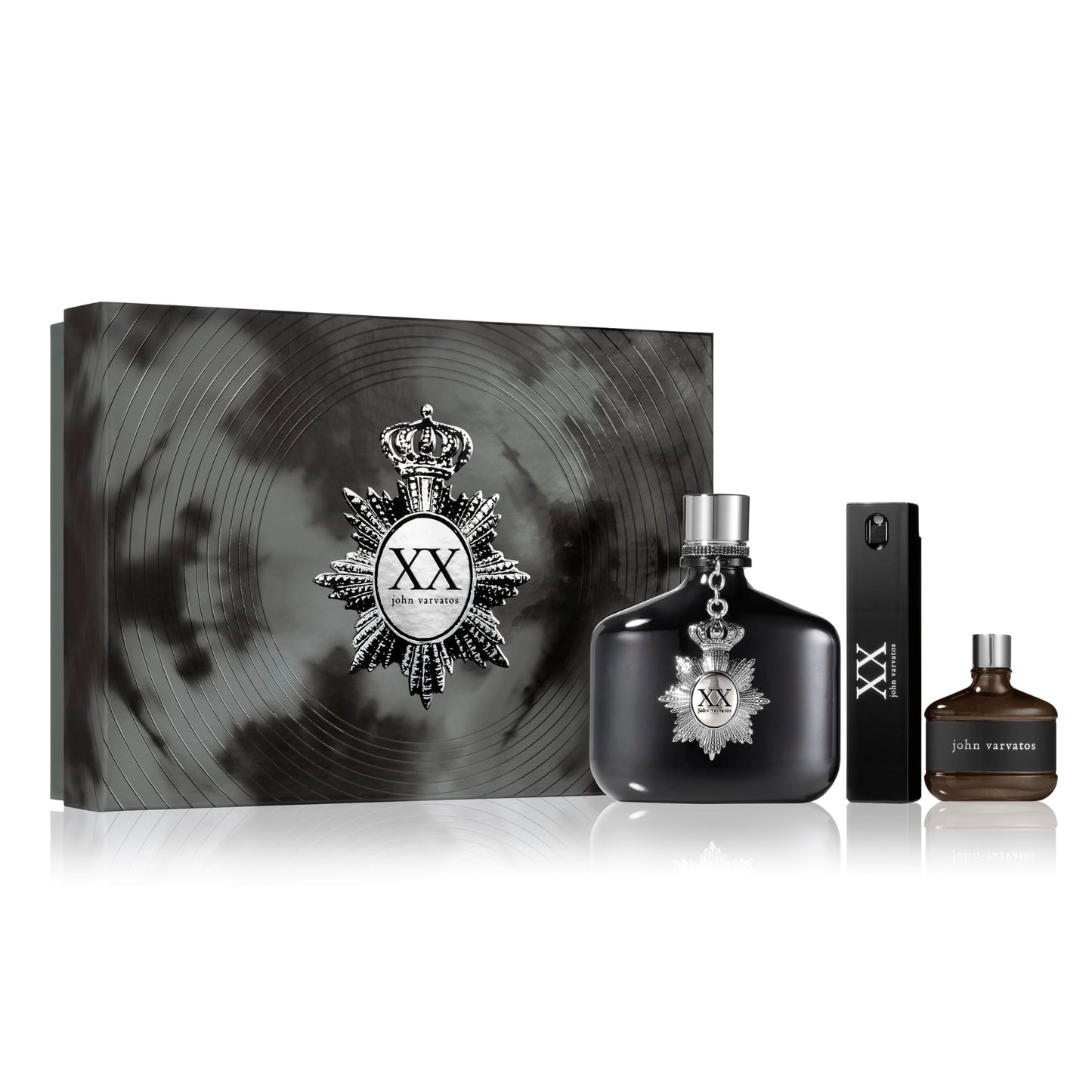 Dluxe Ave. XX 3 Piece Men’s Cologne Gift Set Eau de Toilette Spray Woody Oriental Scent with Notes of Cardamom Orange Flower & Sandalwood