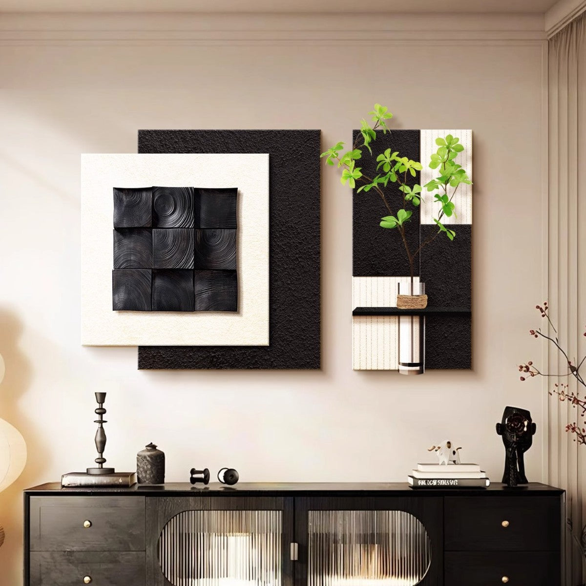 Abstract Modern Two-Panel Wall Art Decoration