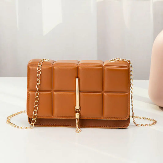 Dluxe Ave. Fashionable Women's PU Leather Chain Messenger Bag