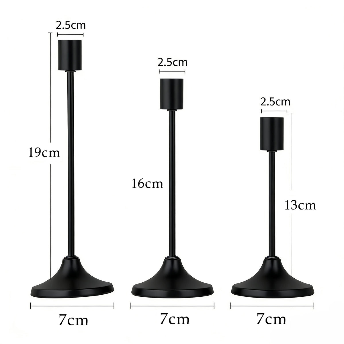 European Style Metal Candle Holders Set