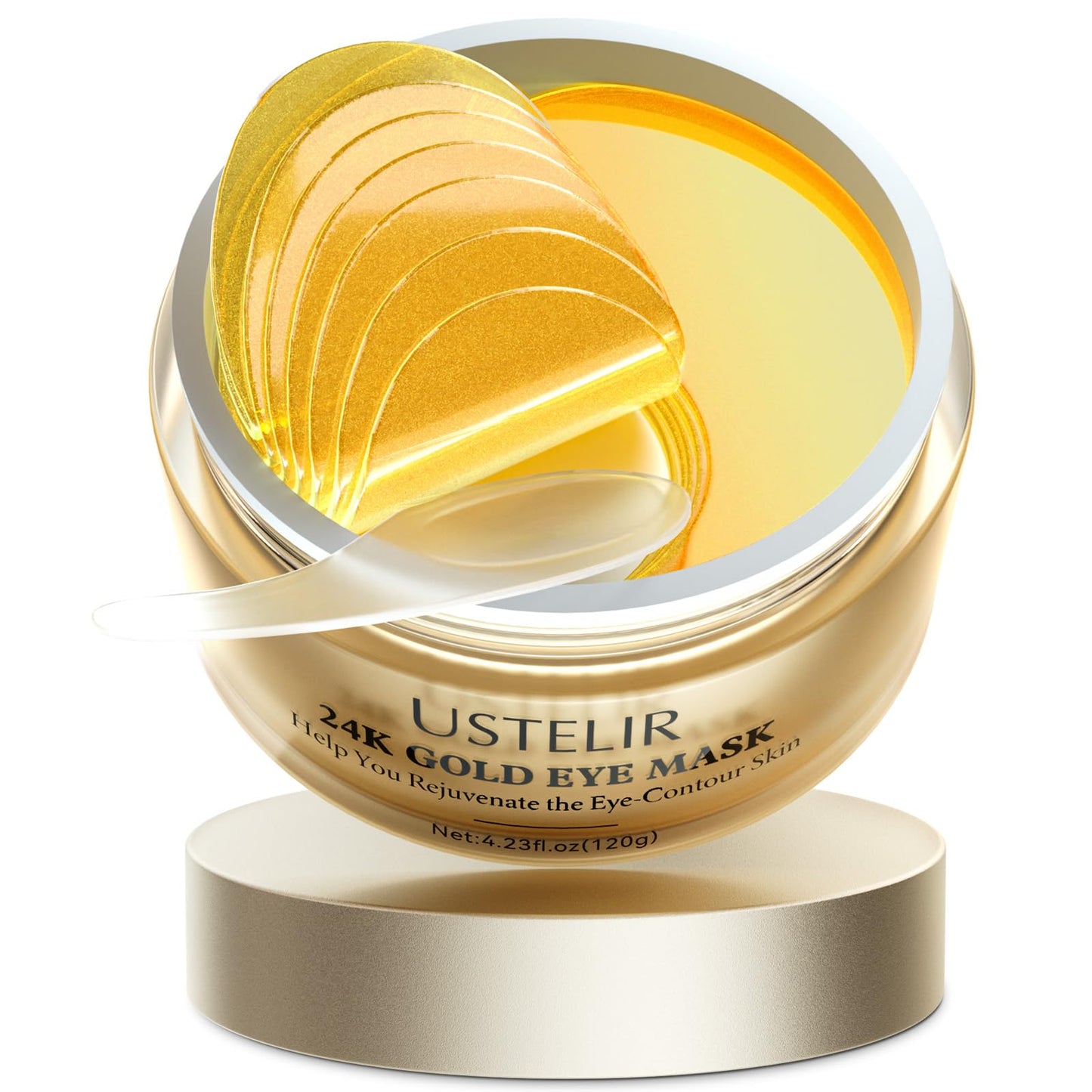 Dluxe Ave. Under Eye Patches 40 Pairs 24K Gold Eye Masks with Collagen