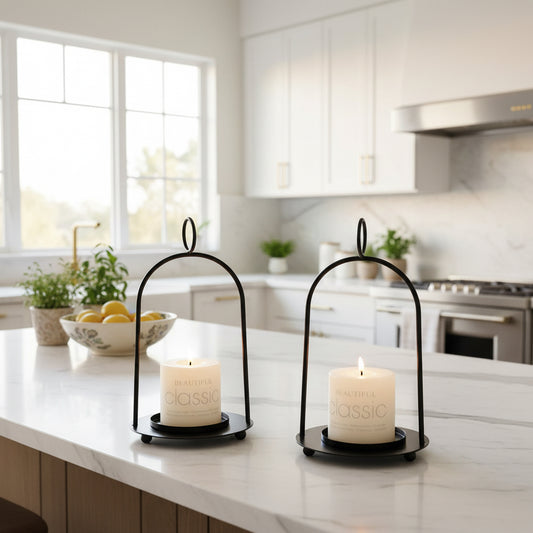 Wrought Iron Candle Lantern