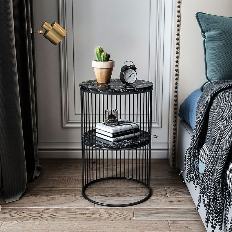 Nordic Marble Top Metal Side Table