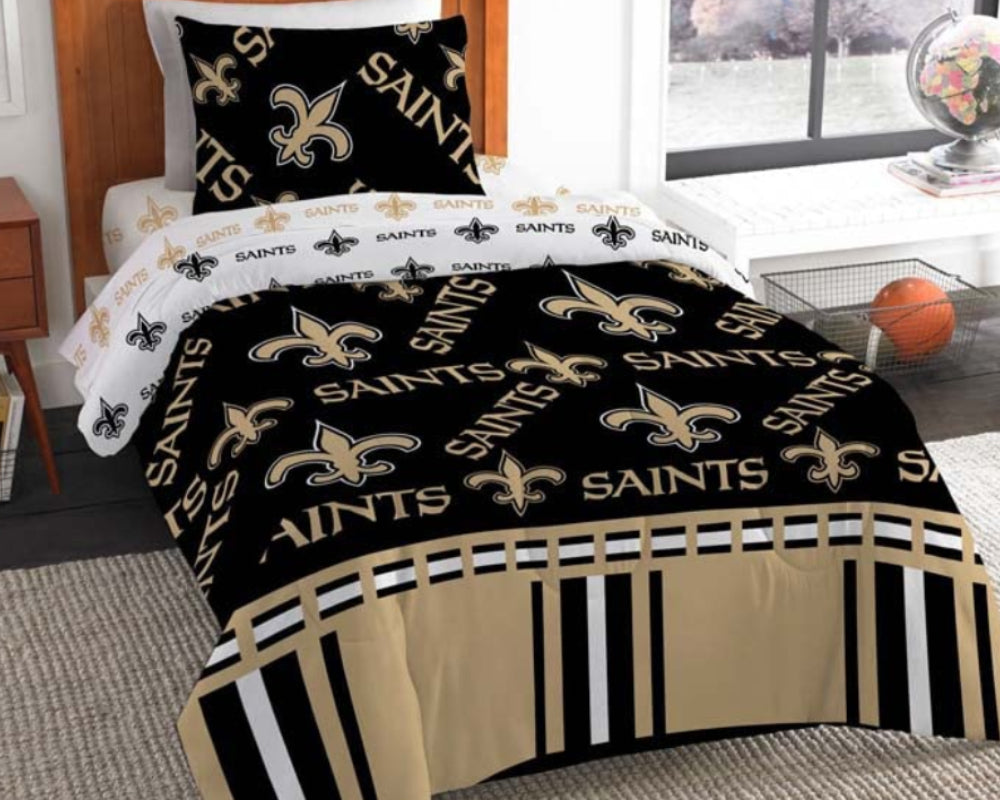 Dluxe Ave. ( TWIN )  NFL 4 Pcs Comforter Set