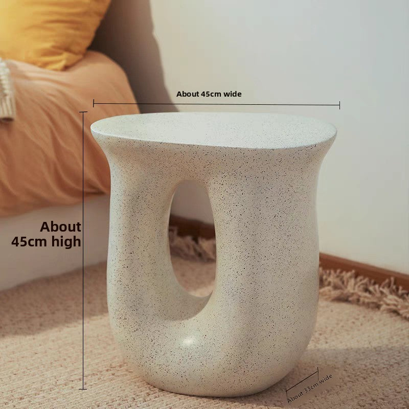 Creative Cream Style Side Table for Bedroom Living Room Sofa Coffee Table Light Luxury Simple French Style Small Apartment