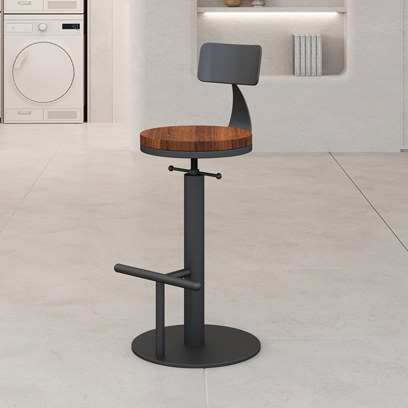 Adjustable Height Swivel Bar Stool