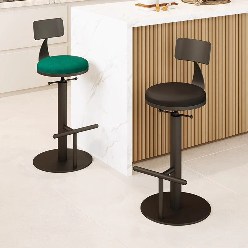 Adjustable Height Swivel Bar Stool