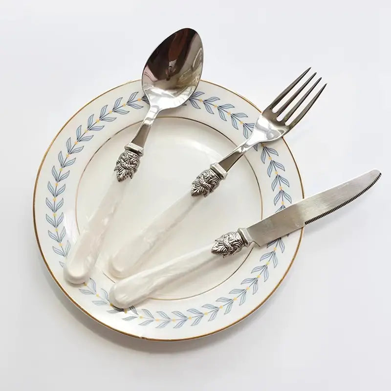 Dluxe Ave. Retro European Style Luxury Stainless Steel Cutlery Set