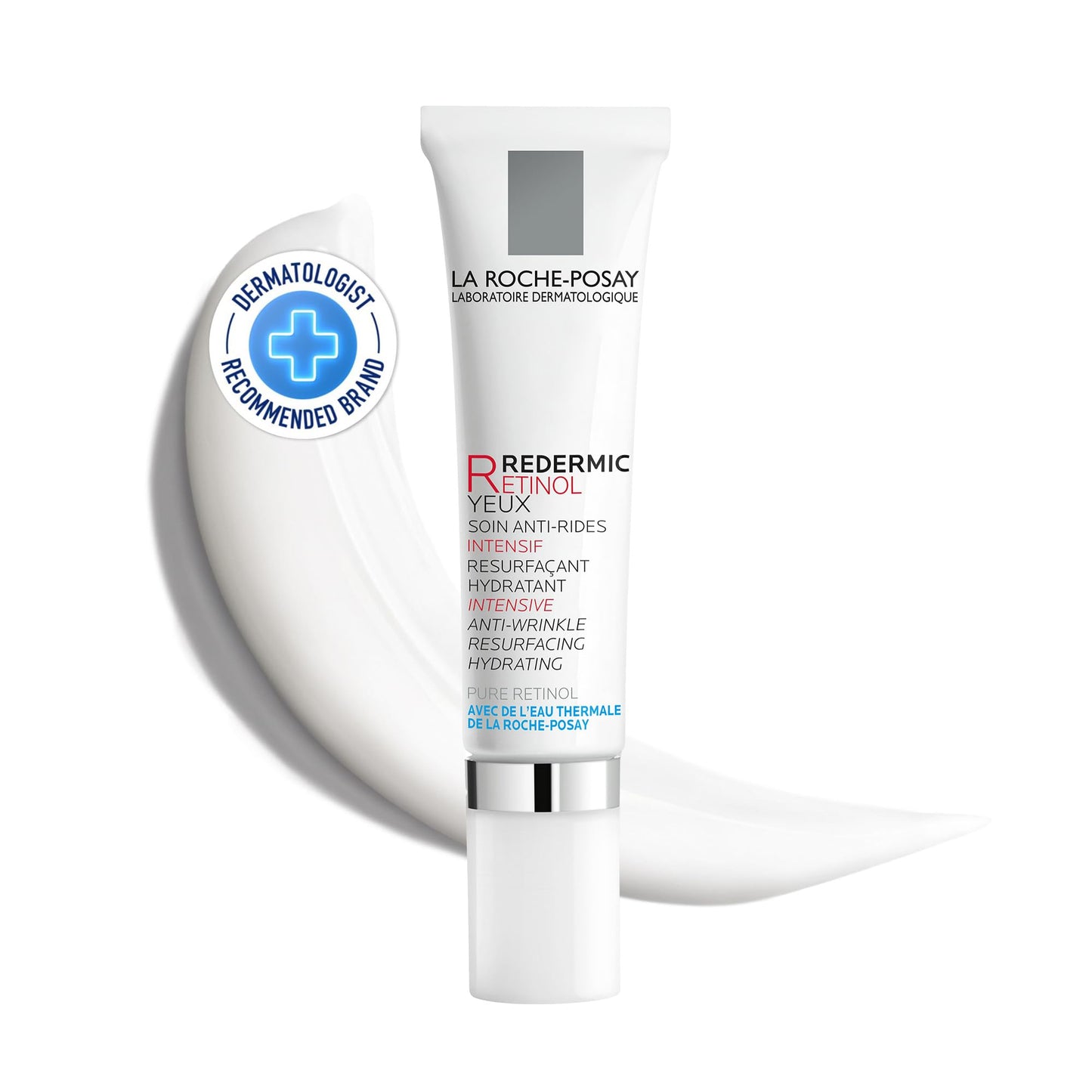Dluxe Ave. La Roche-Posay Redermic R Eyes Retinol Eye Cream Anti-Aging Eye Cream to Reduce Wrinkles and Dark Circles With Pure Retinol and Caffeine 0.5 Fl Oz (Pack of 1)