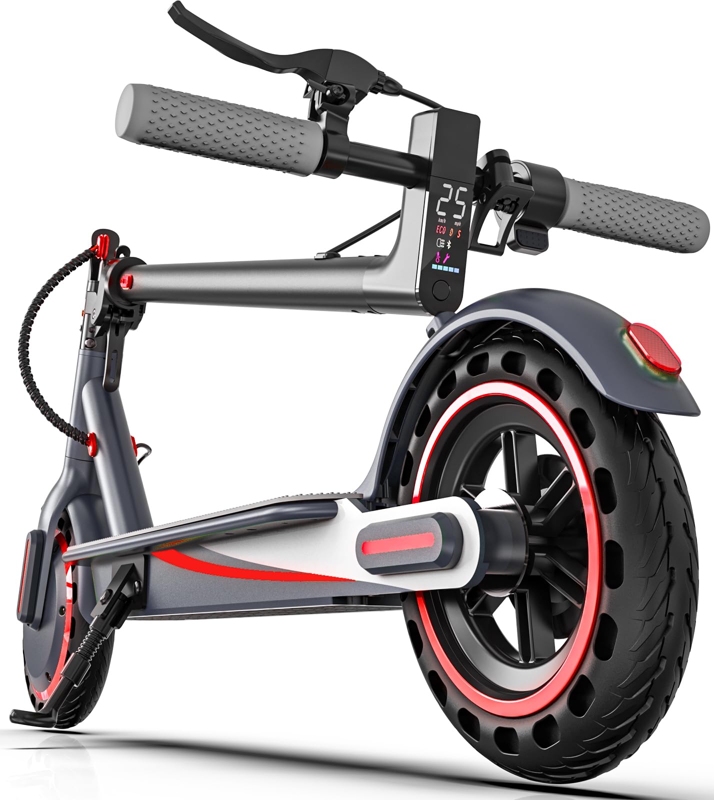 Dluxe Ave. Foldable Electric Scooter for Adults 18.7/12.5 Miles Long Range18.7/15.5 Mph Speed 8.5in Honeycomb Tire Folding E Scooter with Double Braking System Electric Scooter for Commuting