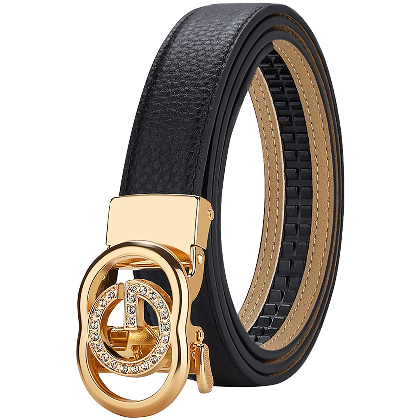 Dluxe Ave.  Leather Buckle Belt with Belt Box