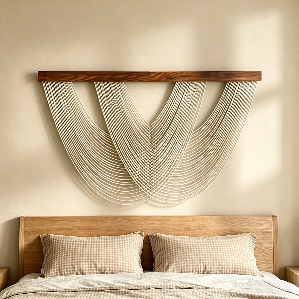 Hand-Woven Cotton Rope Tapestry Wall Decor