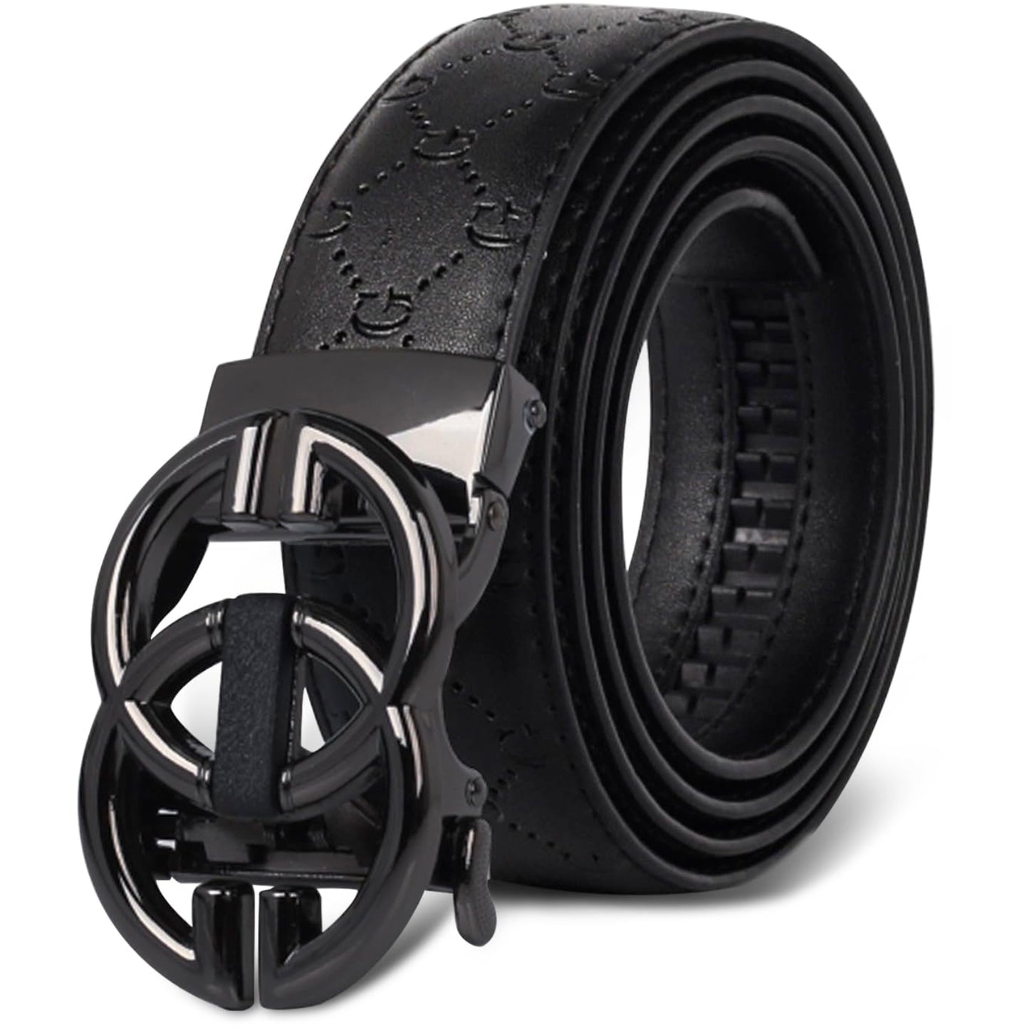 Dluxe Ave. Men Leather Belt Business/ Black