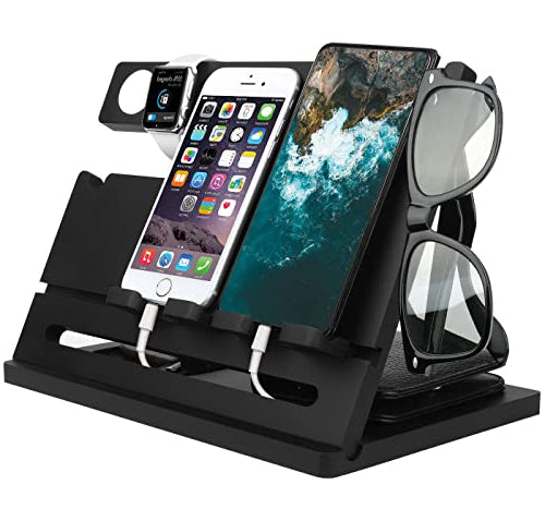 Dluxe Ave. Double Phone Docking Station/ Black