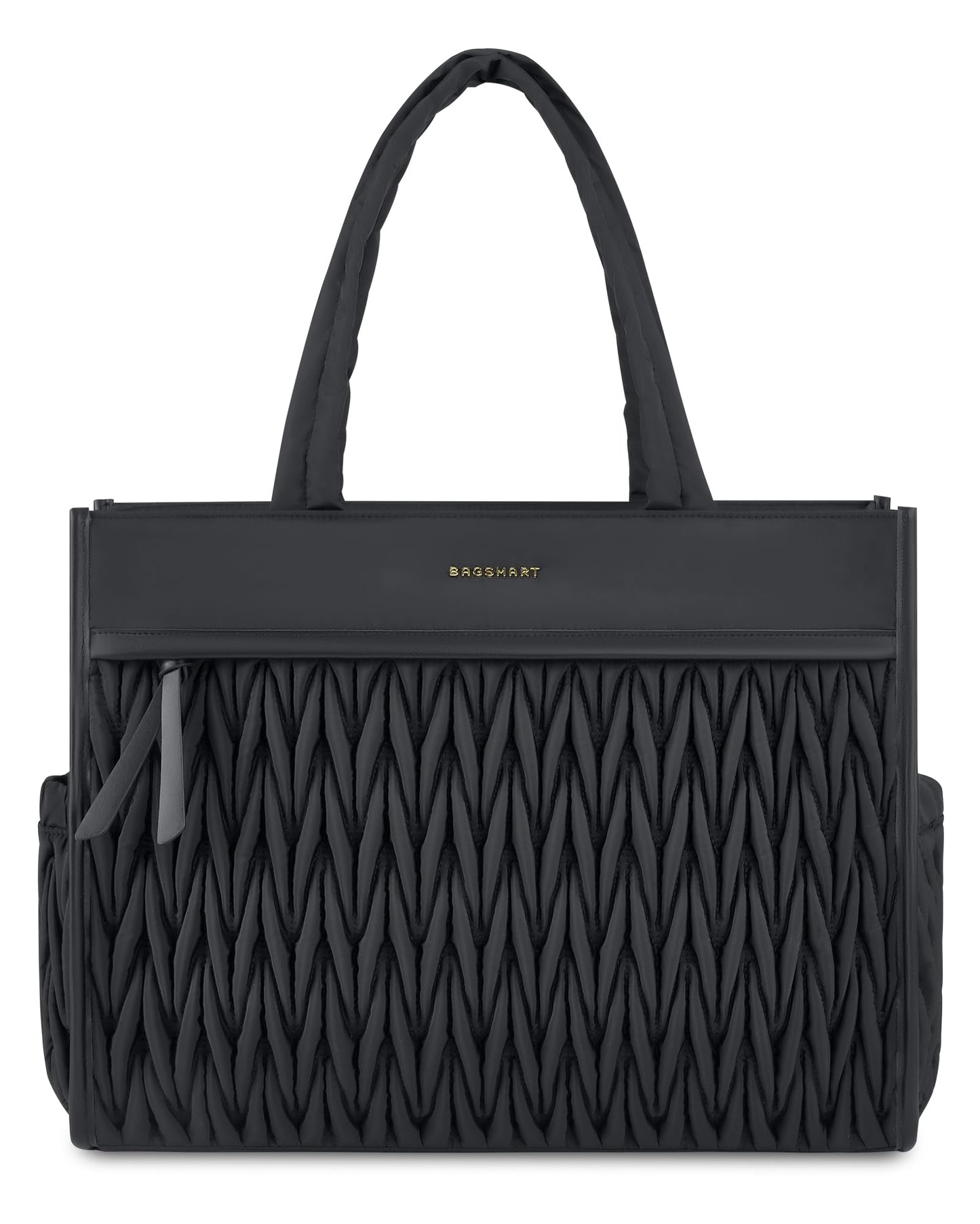 Dluxe Ave.  Large Tote Bag with Zipper/ Black