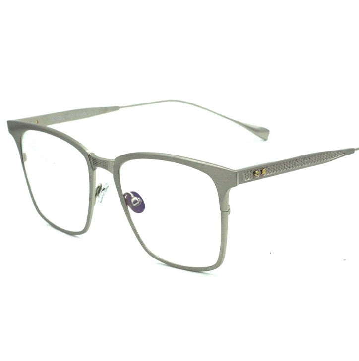 Trendy Square Metal Glasses Frame for Men and Women