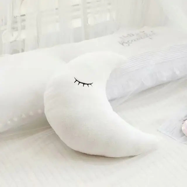 Dluxe Ave. Plush Moon Star Cloud Raindrop Baby Pillow Decor