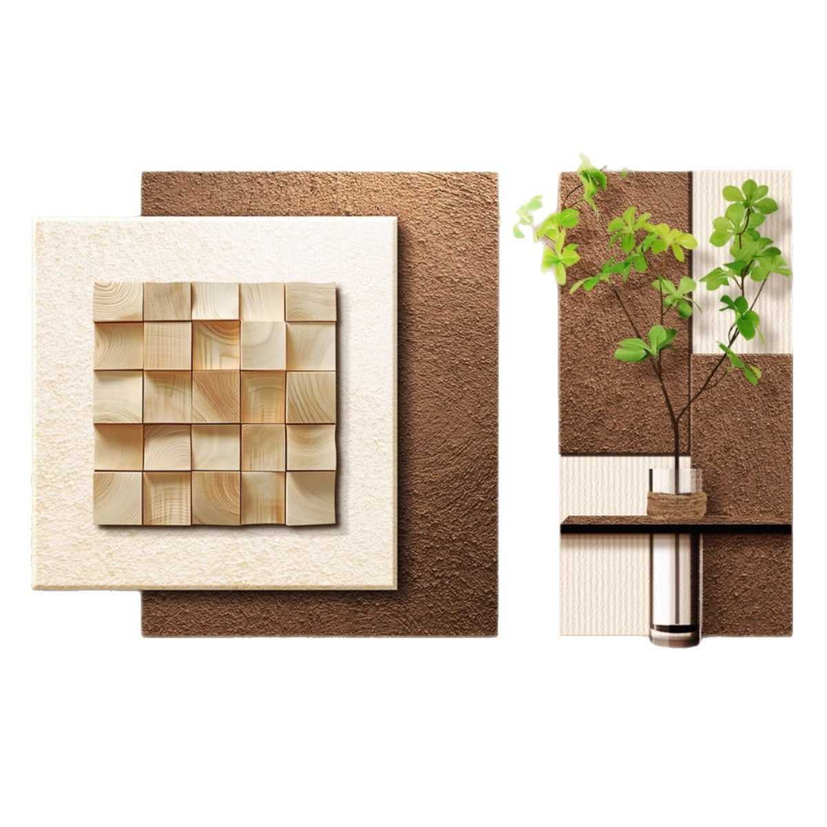 Abstract Modern Two-Panel Wall Art Decoration