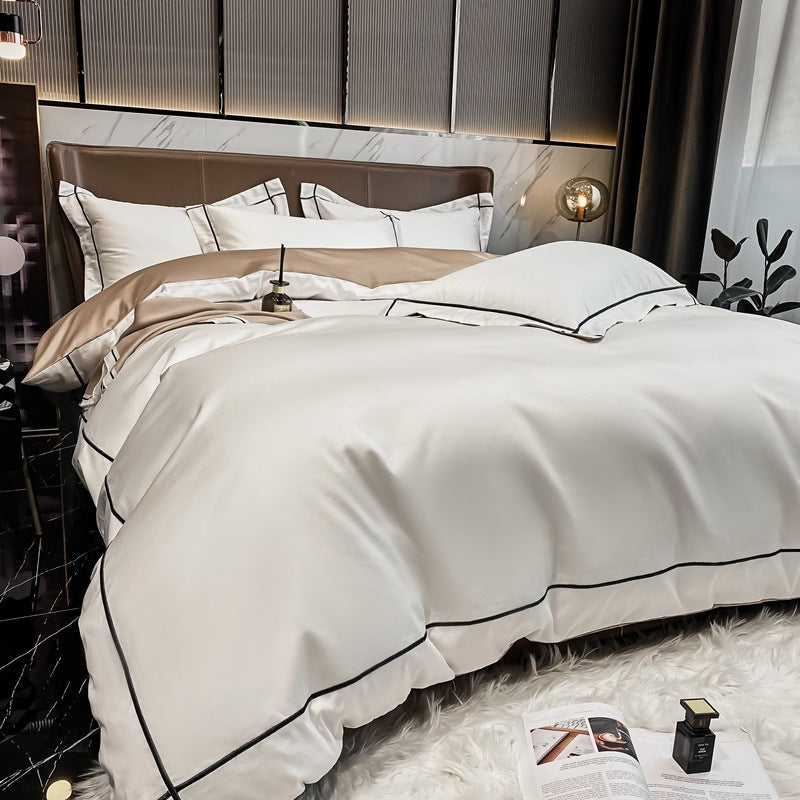 Dluxe Ave. Light Luxury Pure Cotton Four-Piece Set