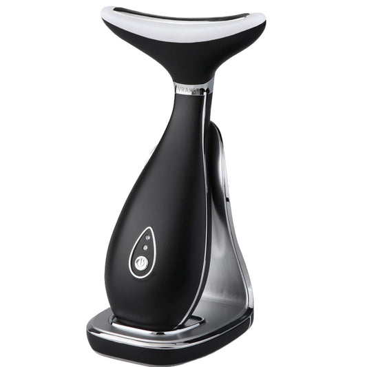 Dluxe Ave. Neck & Face Massager Skin Rejuvenation/  3-in-1 Space Black