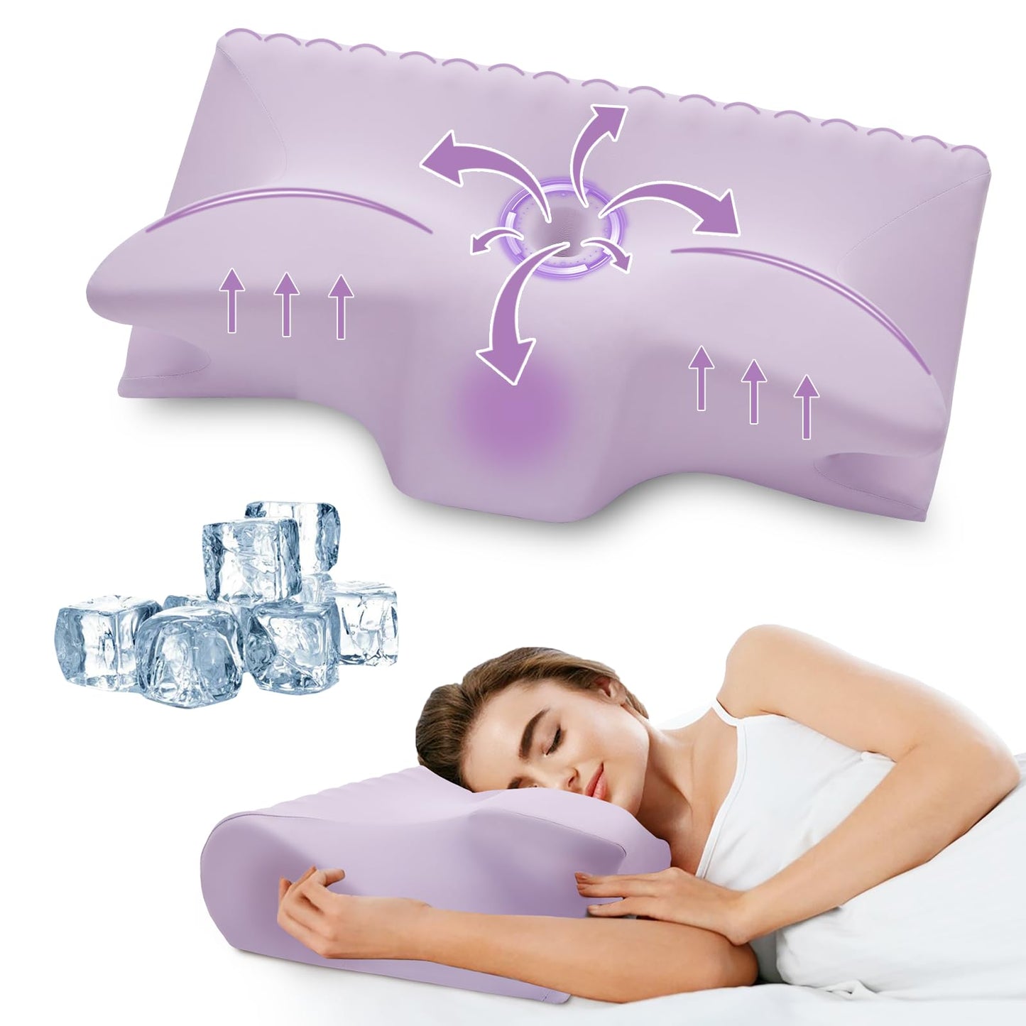 Dluxe Ave. Cervical Pillow for Neck Pain Relief