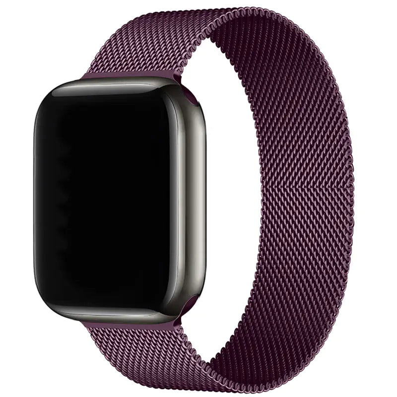 Dluxe Ave. Milanese Magnetic Steel Band for Apple Watch Series 56789 SE