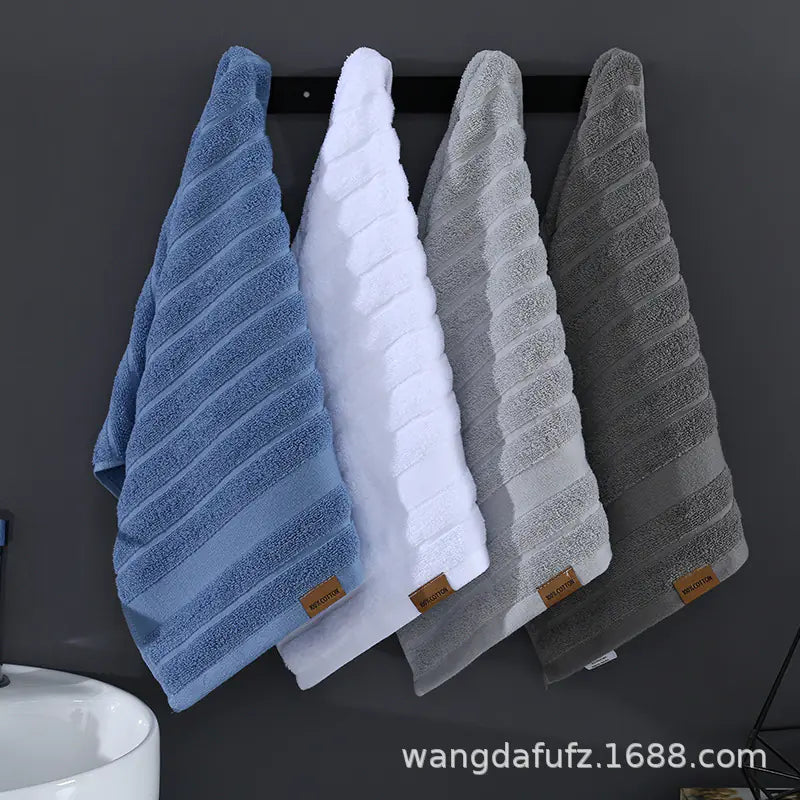 Dluxe Ave.  Thick Cotton Face Towels - Soft & Absorbent