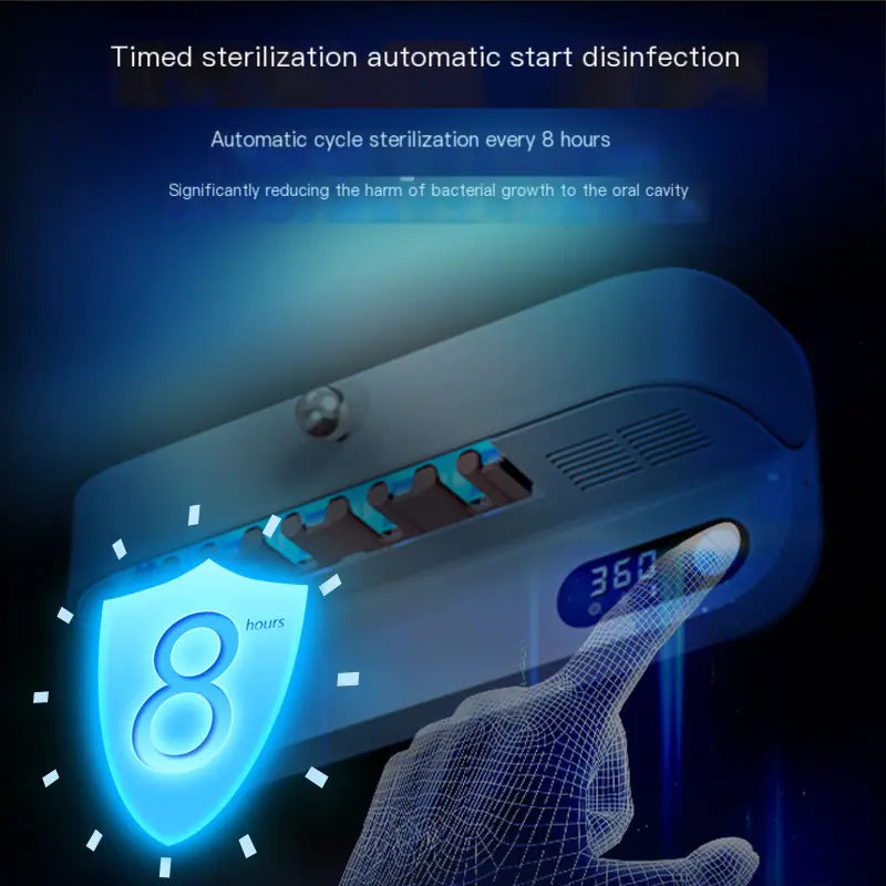 Dluxe Ave. Smart UV Toothbrush Sterilizer and Dryer with Holder
