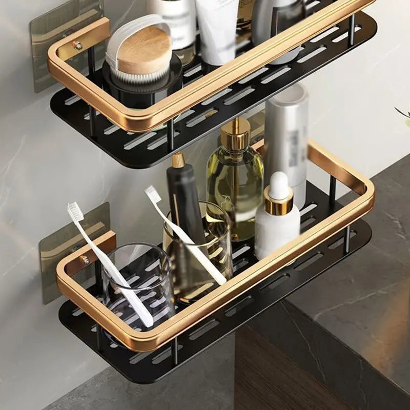 Dluxe Ave. Wall Mounted Shower Caddy - No Drilling Organizer