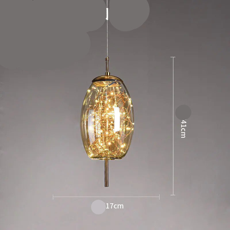 Dluxe Ave. Nordic Style Glass Pendant Light for Bar and Hotel