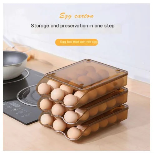 Dluxe Ave. Egg Storage Box with Automatic Rolling Design (Large)