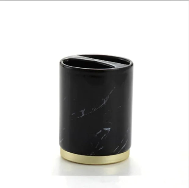 Dluxe Ave. High-End Ceramic Bathroom Accessory Set (5 Pieces)