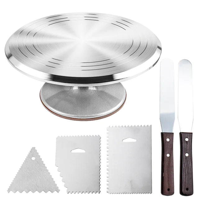 Dluxe Ave. Aluminum Alloy Rotating Cake Decorating Turntable