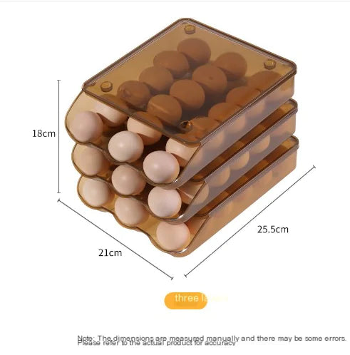 Dluxe Ave. Egg Storage Box with Automatic Rolling Design (Large)