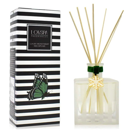 Dluxe Ave.  Snow Pine Reed Diffuser Set/ Chritsmas Tree Scent