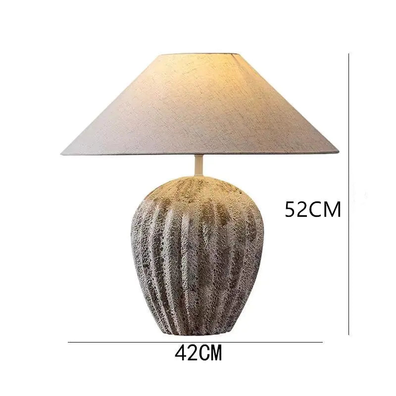 Dluxe Ave. Zhongshan Ceramic Table Lamp - Vintage Japanese Style