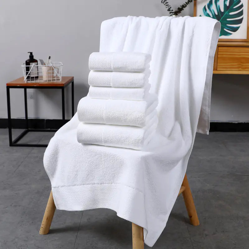 Dluxe Ave. Platinum Satin 600g Thick Cotton Hotel Bath Towel