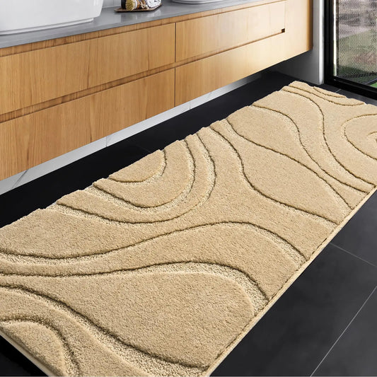 Dluxe Ave. Bathroom Runner 24 x 72 Inch, Extra Long Rug,Non-Slip Shower