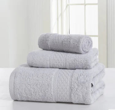 Dluxe Ave. Cotton Spa Robe and Thick Skin-Friendly Towels